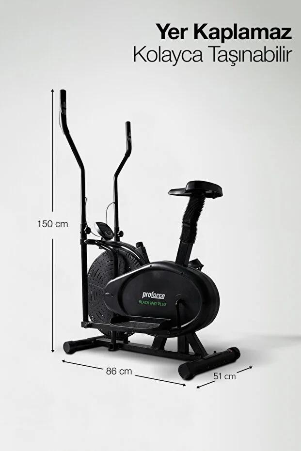 Proforce Eliptik Bisiklet Blackway(110 Kg Kapasiteli)